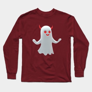 Cute Demon Ghost Long Sleeve T-Shirt